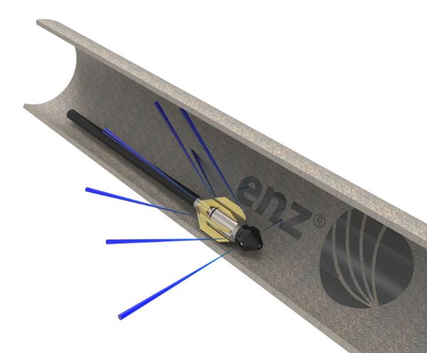 Bulldog rotating spray nozzle